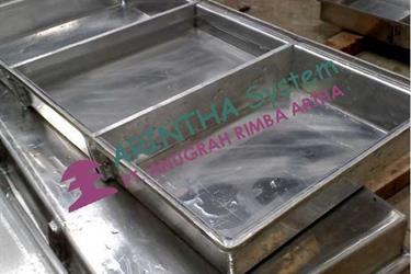 Freezing Tray longpan Aluminium dan Stainless