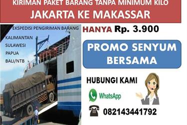 Ekspedisi Jakarta Makassar 3900 Kg . Hub 082143441792