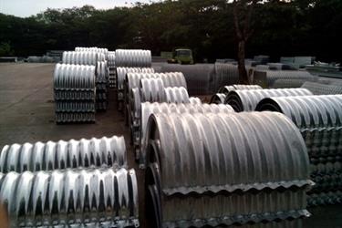 Corrugated Steel Pipe Armco Gorong Gorong Baja Nestable Flange E-100