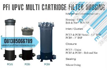 PFI PCB5 UPVC Multi Cartridge Filter Housing