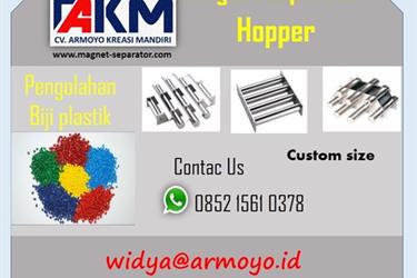 Magnet Hopper Untuk Pengolahan Biji Plastik