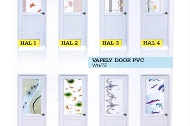 Pintu PVC Vapely Door PVC White (Berbagai Motif)