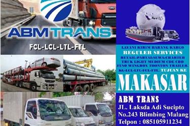 ABM TRANS MALANG Spesialist Paket Kargo ke Makasar