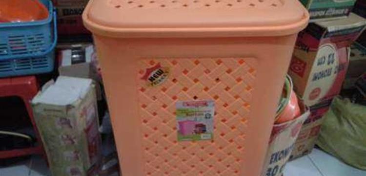 Keranjang Pakaian Jumbo Trash Laundry Stock Basket Plastik