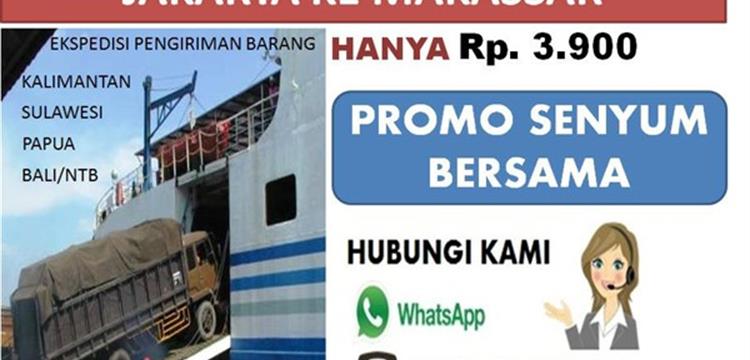 Ekspedisi Jakarta Makassar 3900 Kg . Hub 082143441792