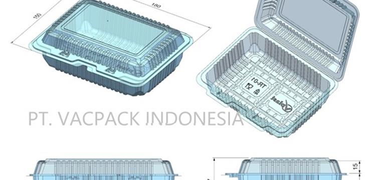 TR 01 VPLAST tray plastik mika makanan isi 500 pcs per dus