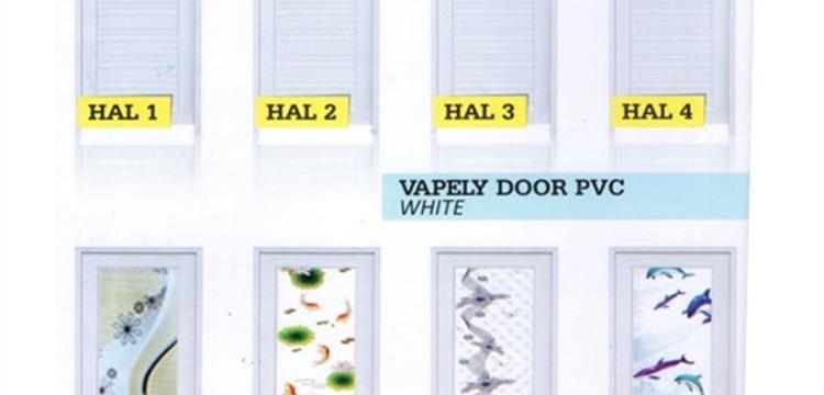 Pintu PVC Vapely Door PVC White (Berbagai Motif)