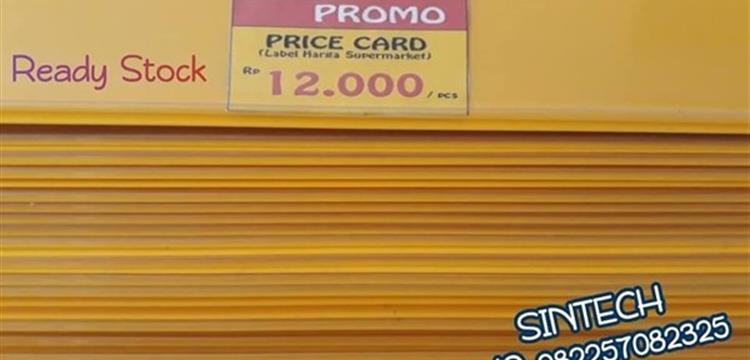 Price Card Kuning